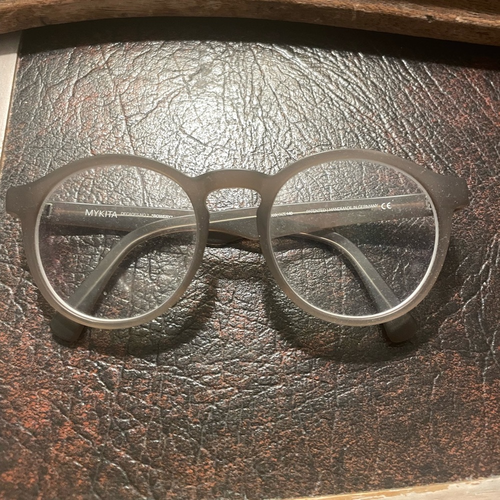 Mykita Brown/Gray round glasses in excellent shape.never used,
